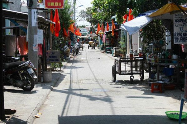 Đảo Thạnh An - Đường chính trên đảo